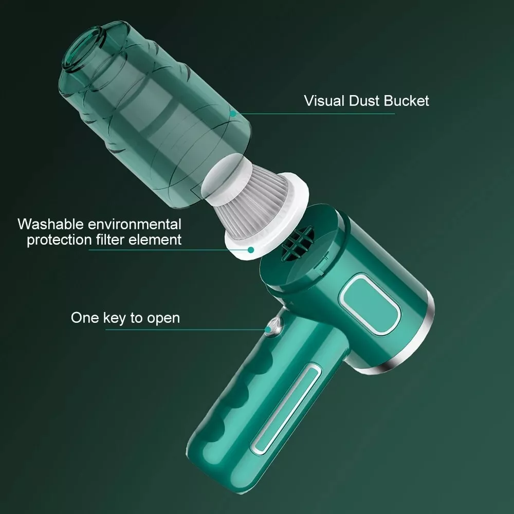 TurboClean Aspiradora Portátil inalámbrica